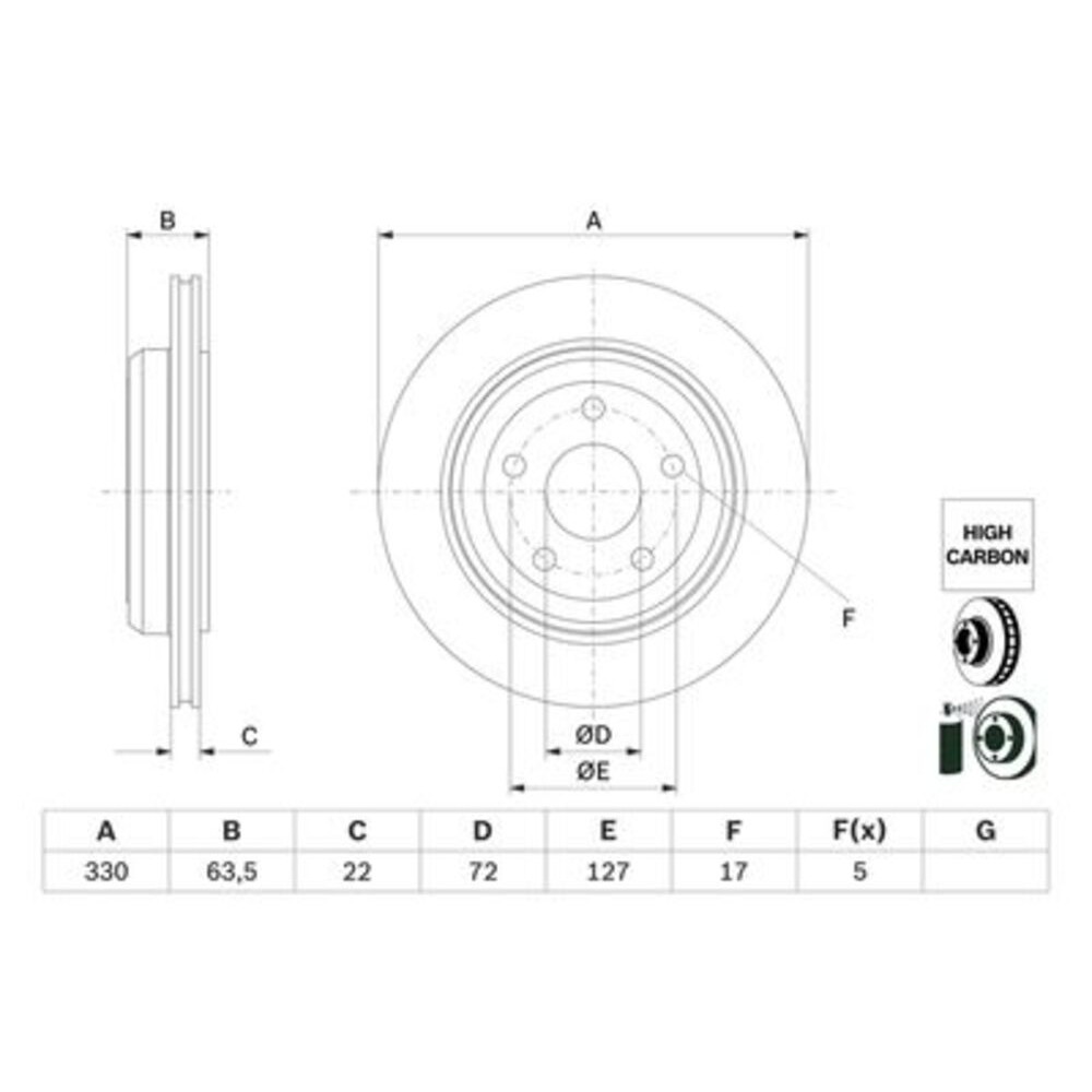 Image for Bosch Brake disc BD2928