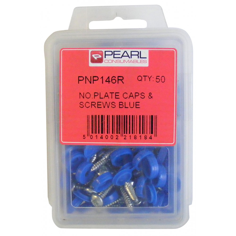 Image for Pearl PNP146R No Plate Caps & Screws Blue