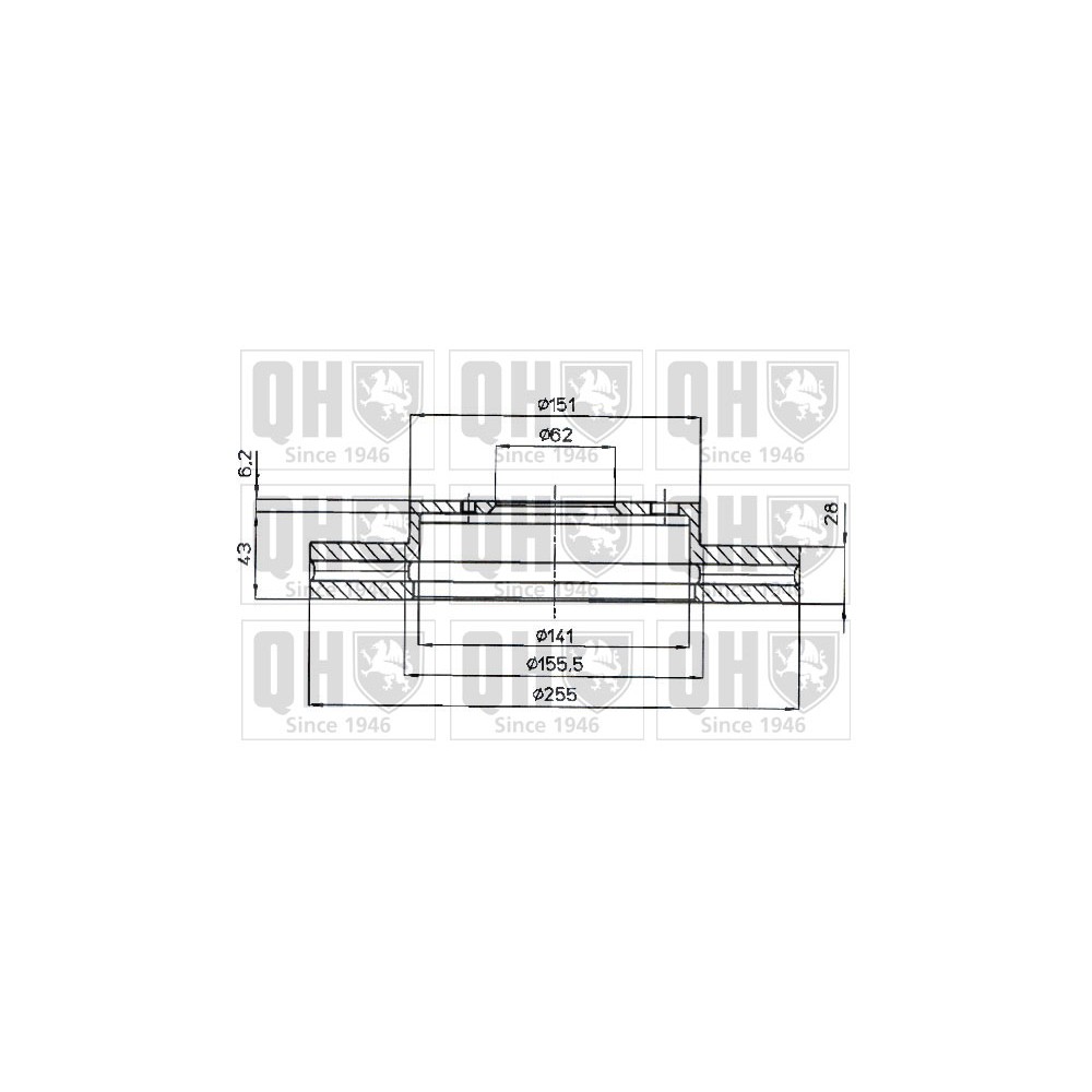 Image for QH BDC4416 Brake Disc