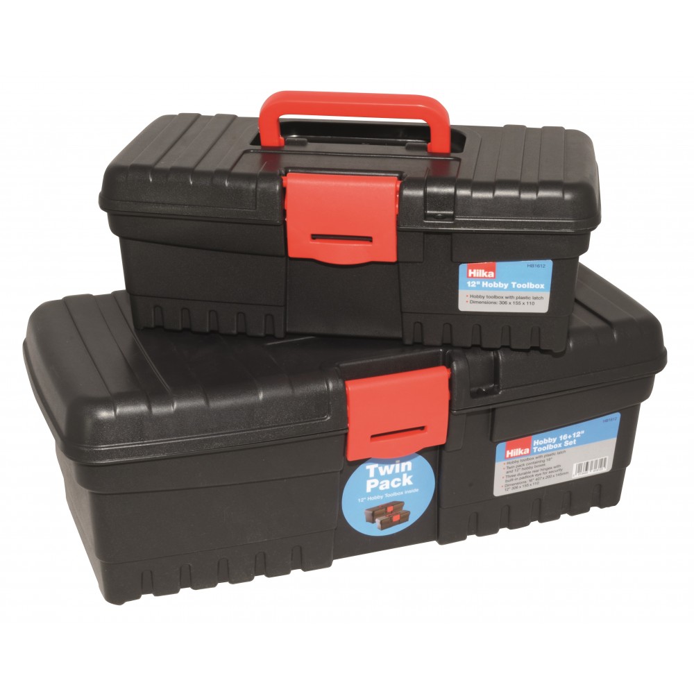 Image for Hilka HB1612 Hobby 16 & 12 Inch Tool Box Set