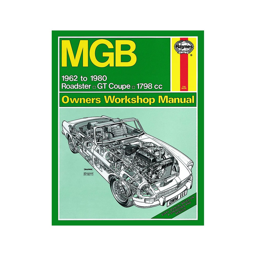 Haynes Publishing 111 MGB (62 - 80) Haynes Repair Manual - Tetrosyl