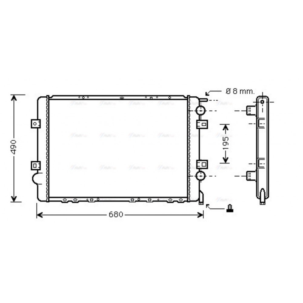 Image for AVA Cooling - Radiator