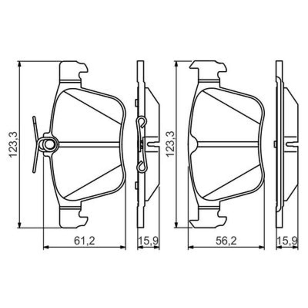 Image for Bosch Brake lining BP1638