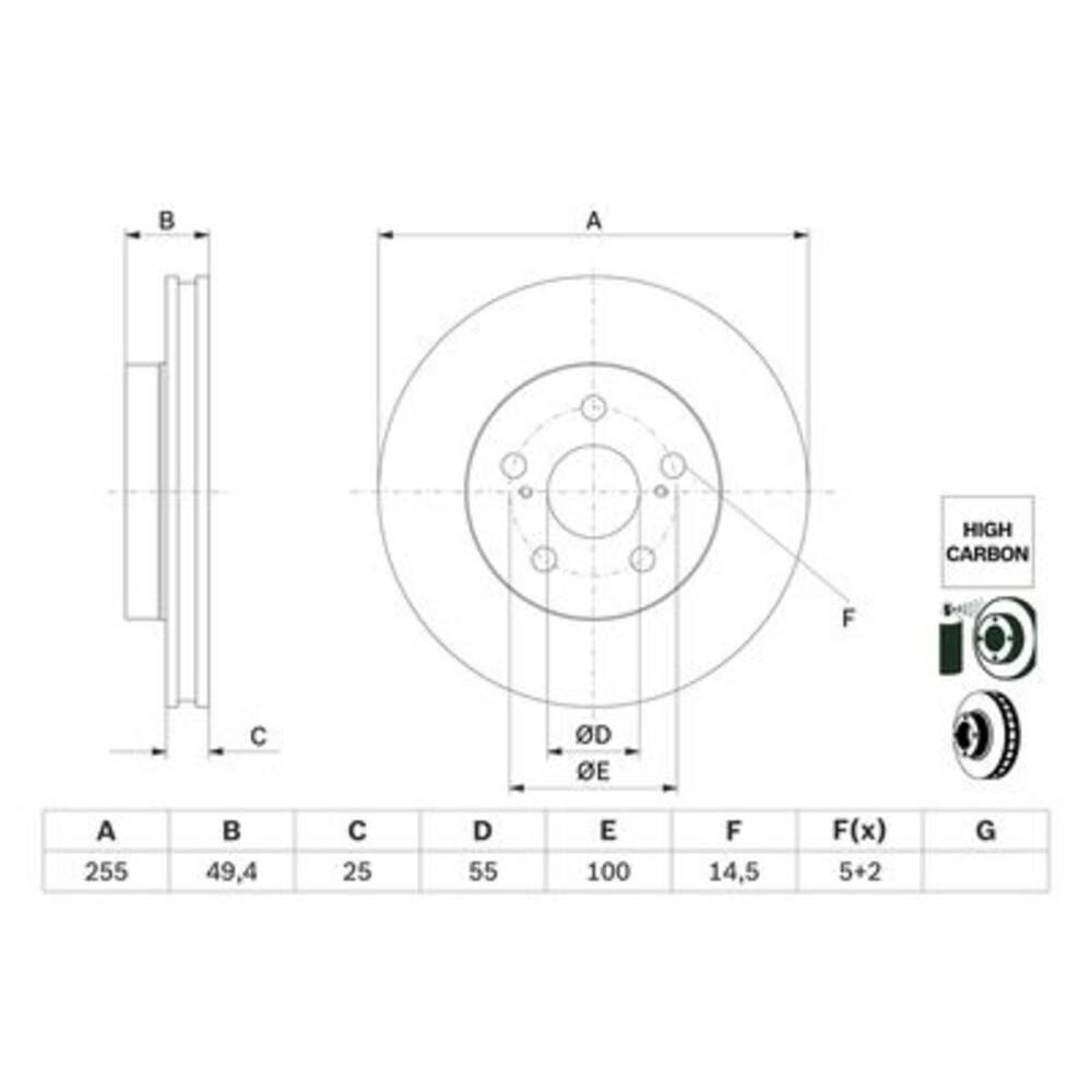 Image for Bosch Brake disc BD2817