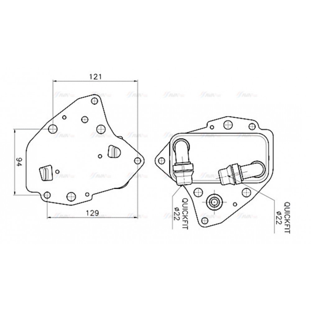 Image for AVA Cooling - Oil Cooler