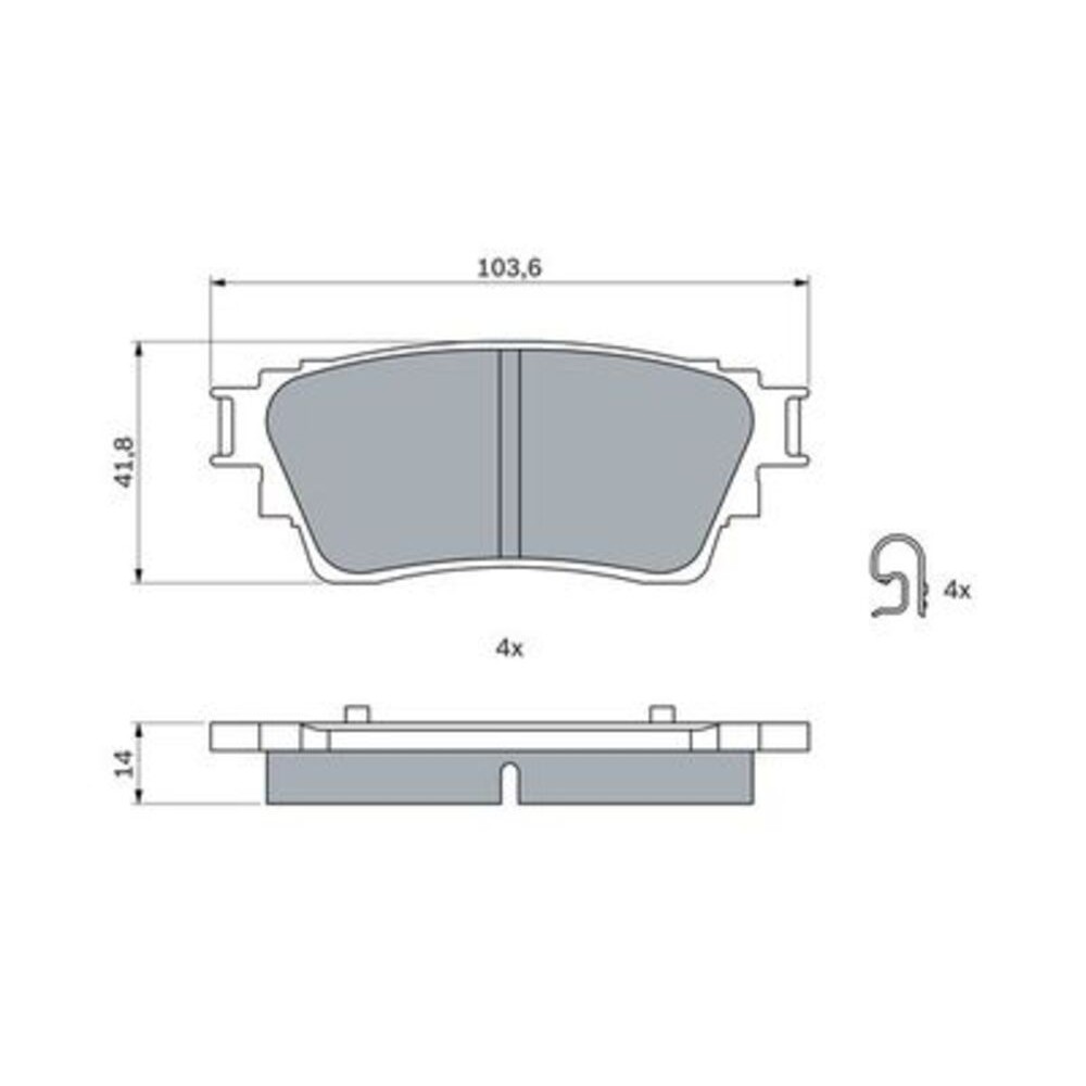 Image for Bosch Brake lining BP2627