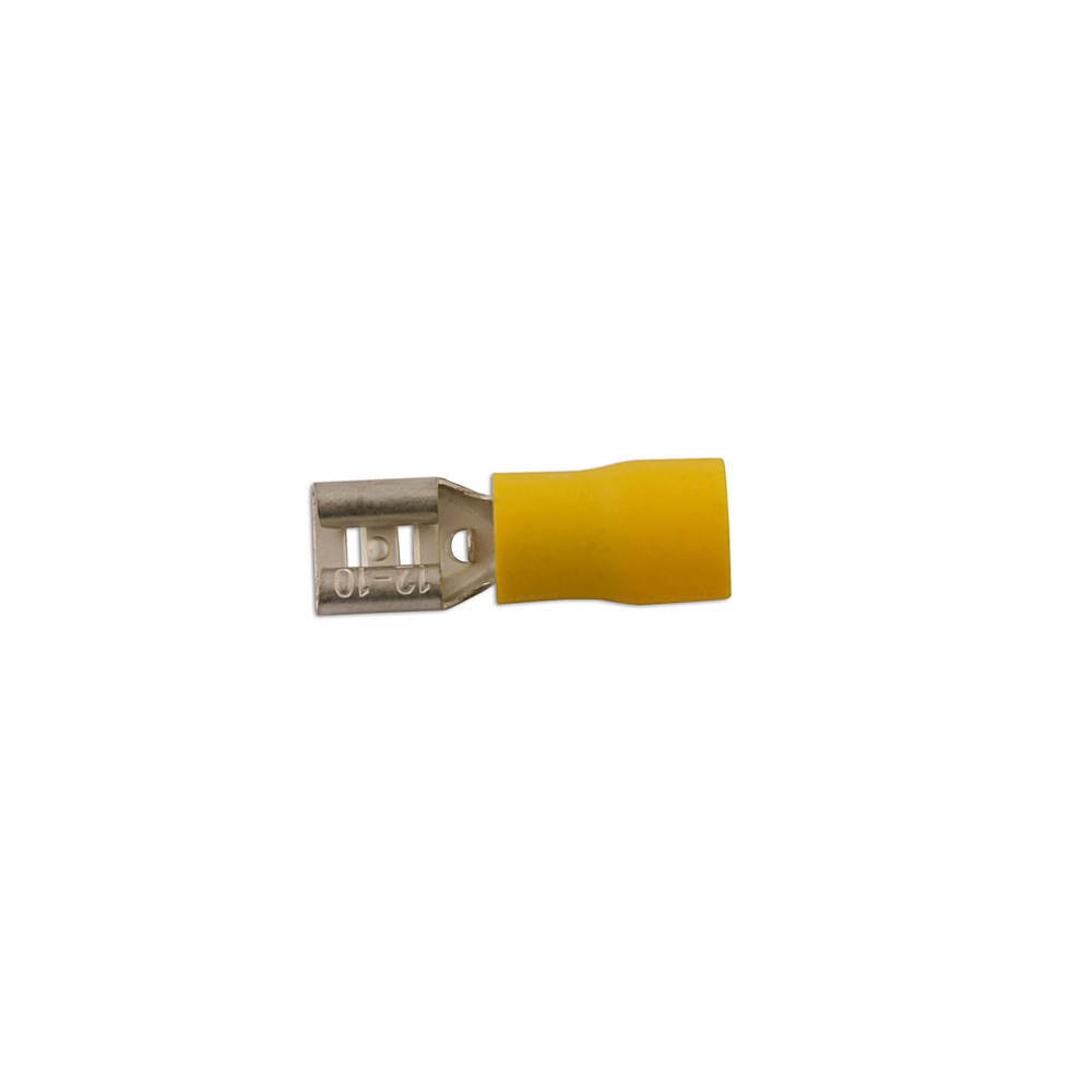 Image for Connect 30211 Yellow Female Push-On Terminal 9.5mm Pk 100