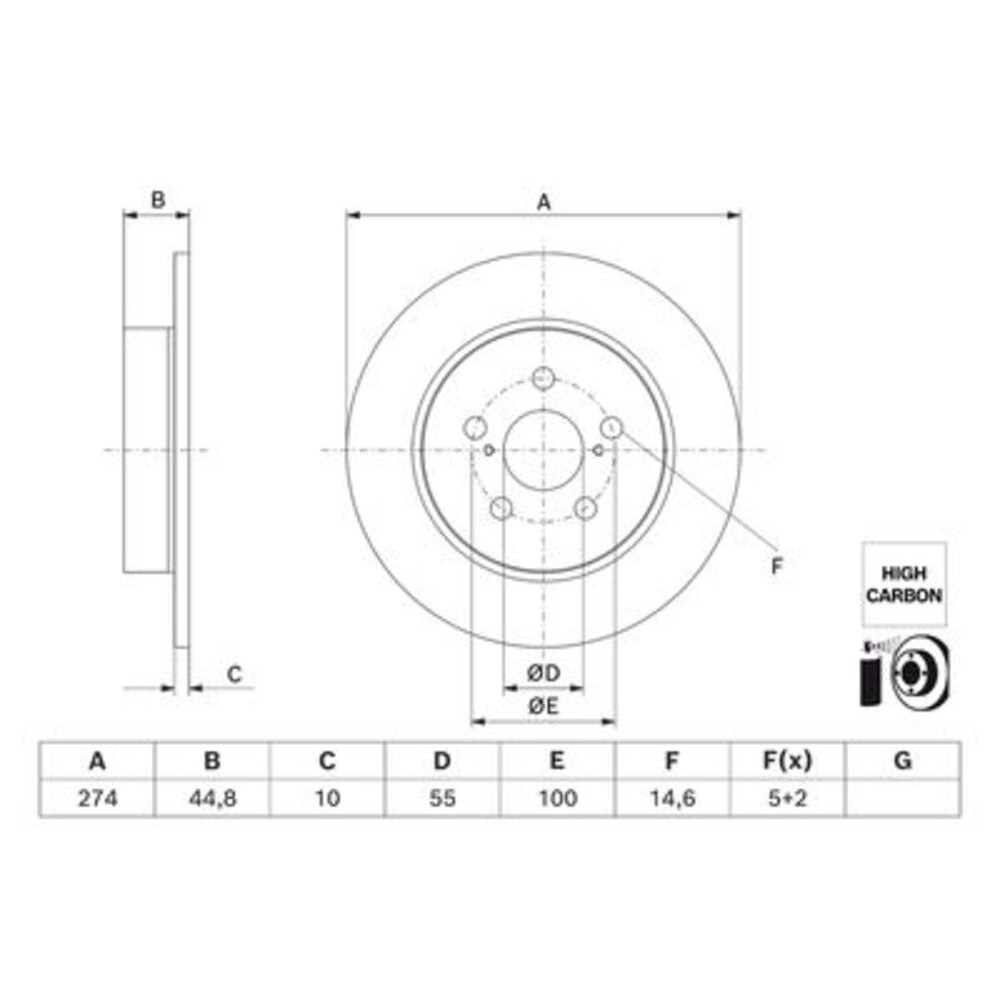 Image for Bosch Brake disc