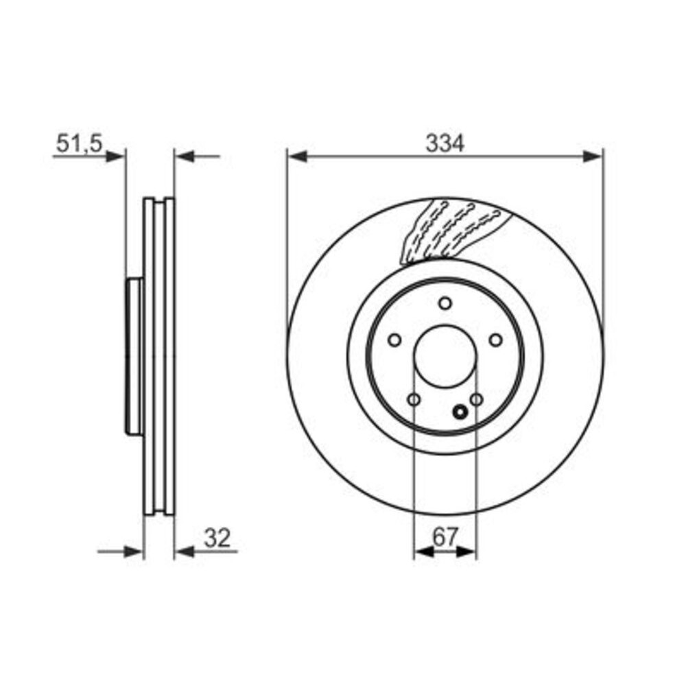 Image for Bosch Brake disc BD1494