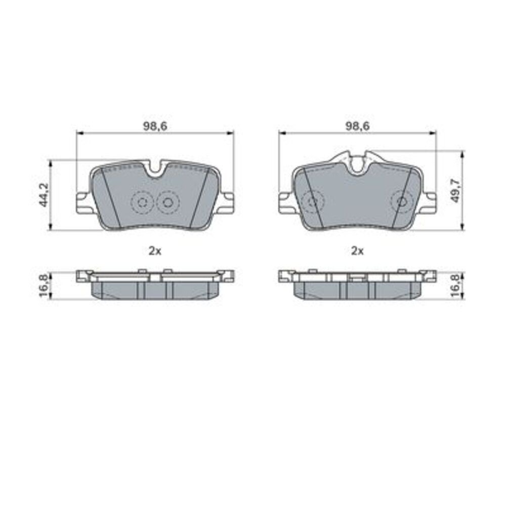 Image for Bosch Brake lining BP2766