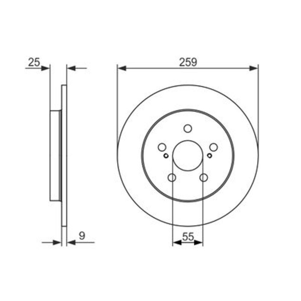 Image for Bosch Brake disc BD1553