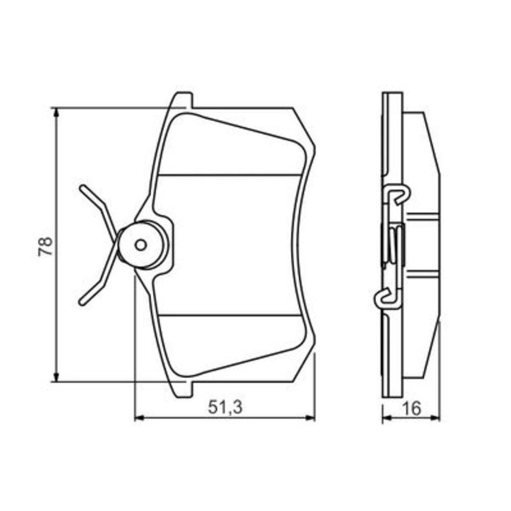 Image for Bosch Brake lining BP2187