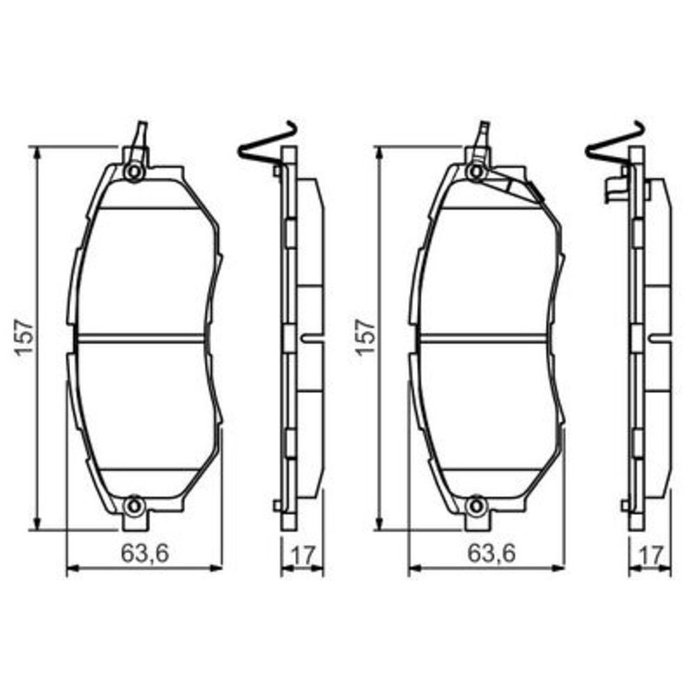 Image for Bosch Brake lining BP2197