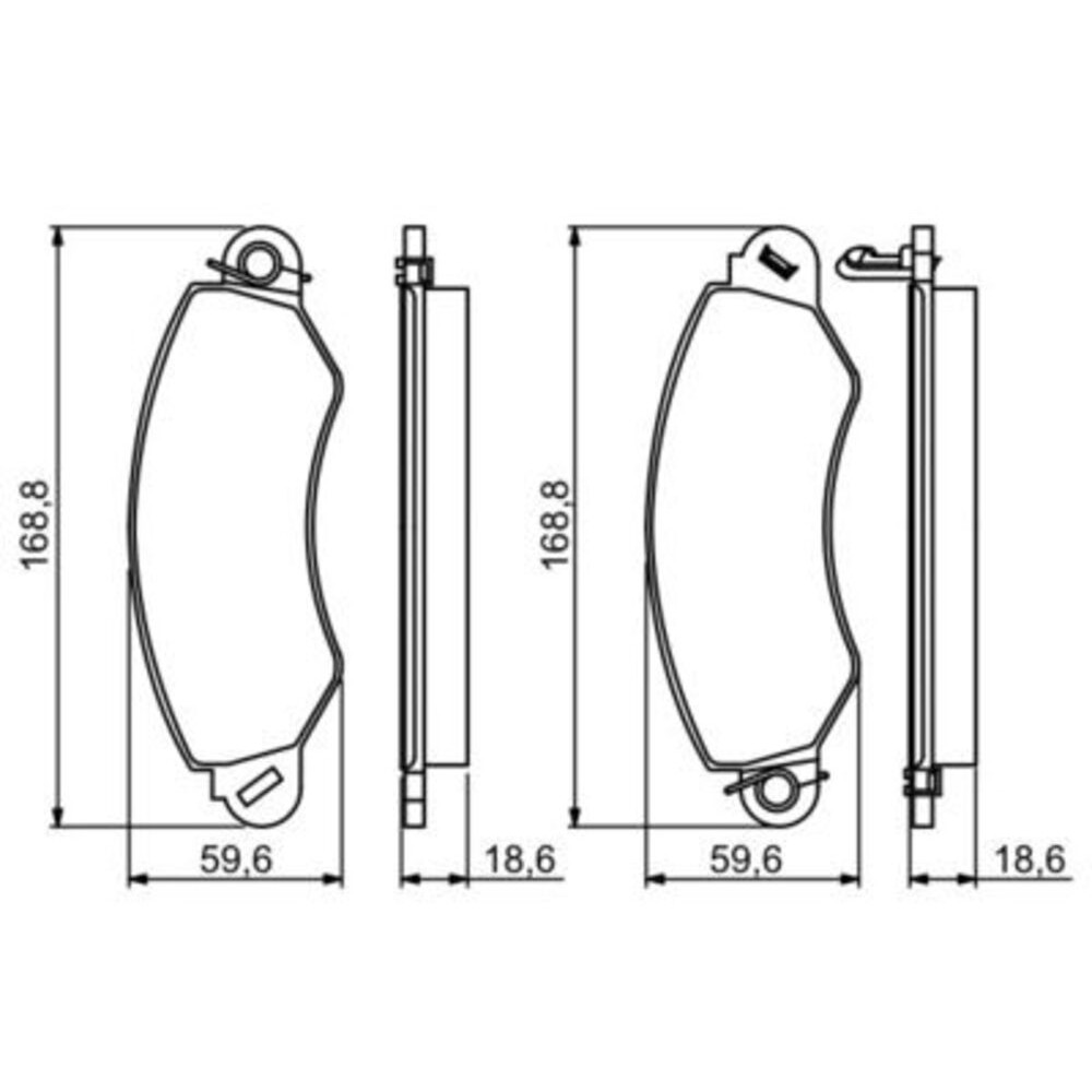 Image for Bosch Brake lining BP1236