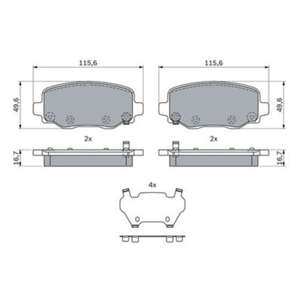 Image for Bosch Brake lining BP2578