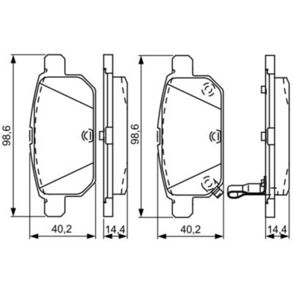 Image for Bosch Brake lining BP1590