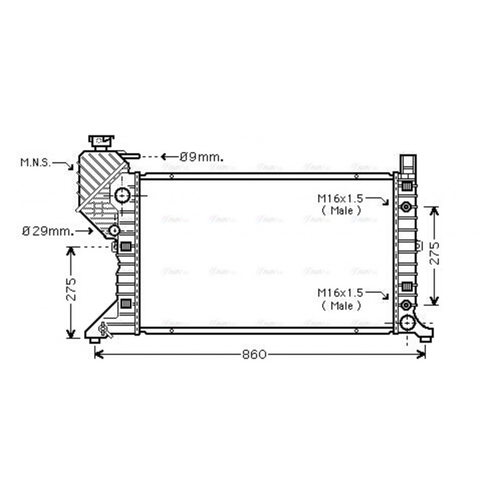 Image for AVA Cooling - Radiator