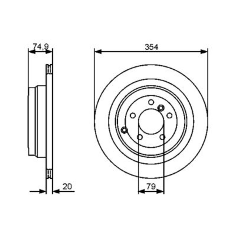 Image for Bosch Brake disc BD1333