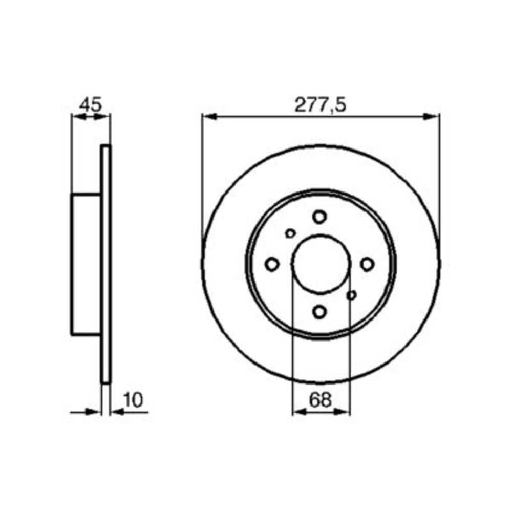 Image for Bosch Brake disc BD1035