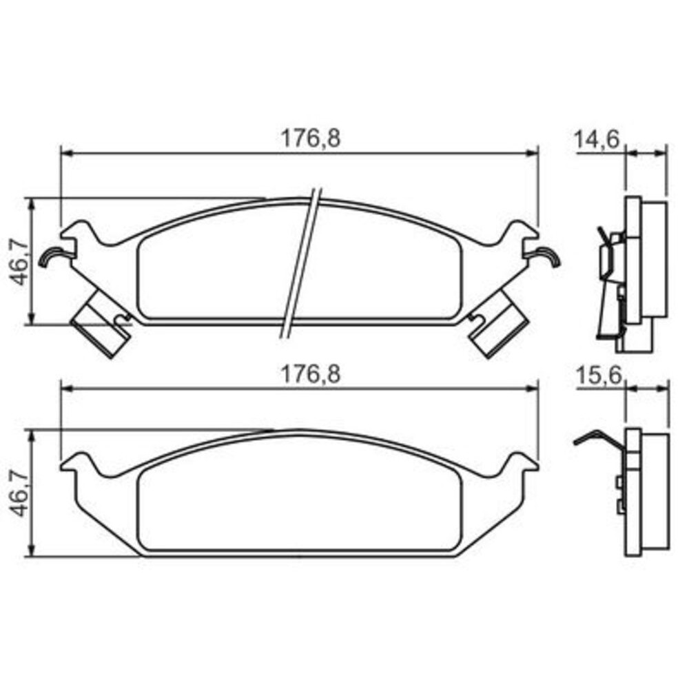 Image for Bosch Brake lining BP1203