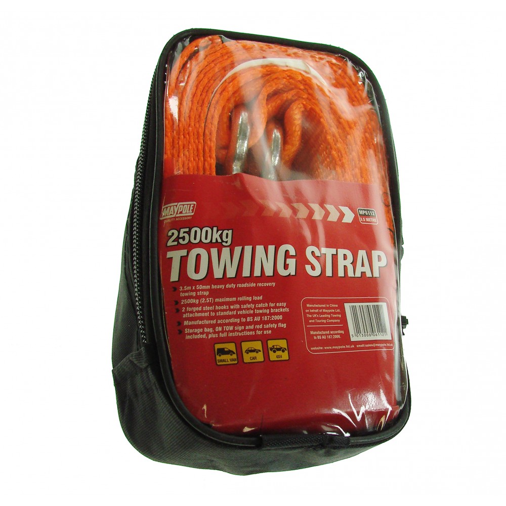 Image for Maypole MP6112 2500 KG 3.5m Recovery Towing Strap