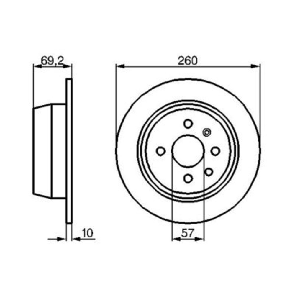 Image for Bosch Brake disc BD78