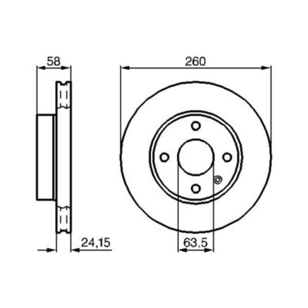 Image for Bosch Brake disc BD286