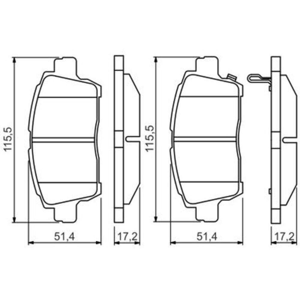 Image for Bosch Brake lining BP1540