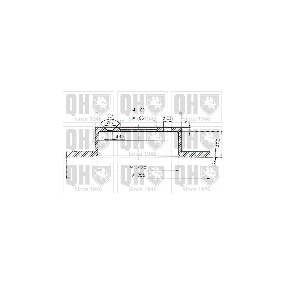 Image for QH BDC4869 Brake Disc