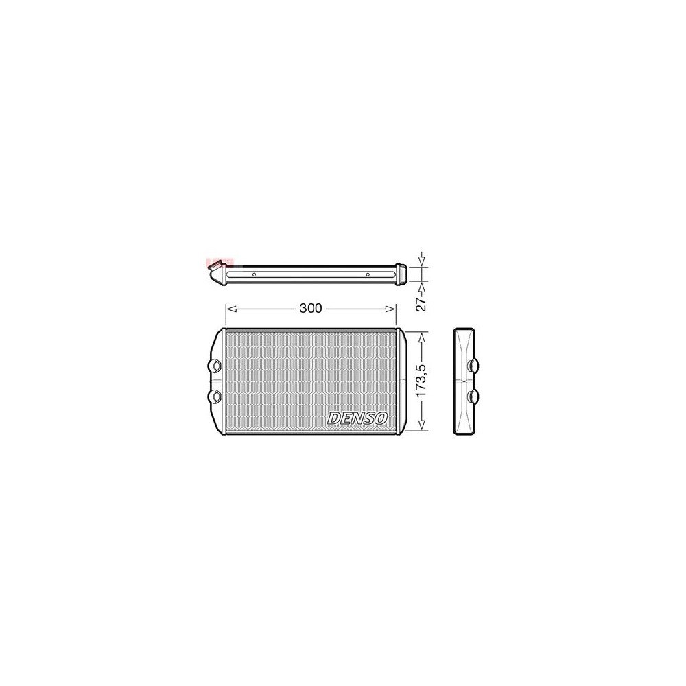 Image for Denso Heater Core DRR12008