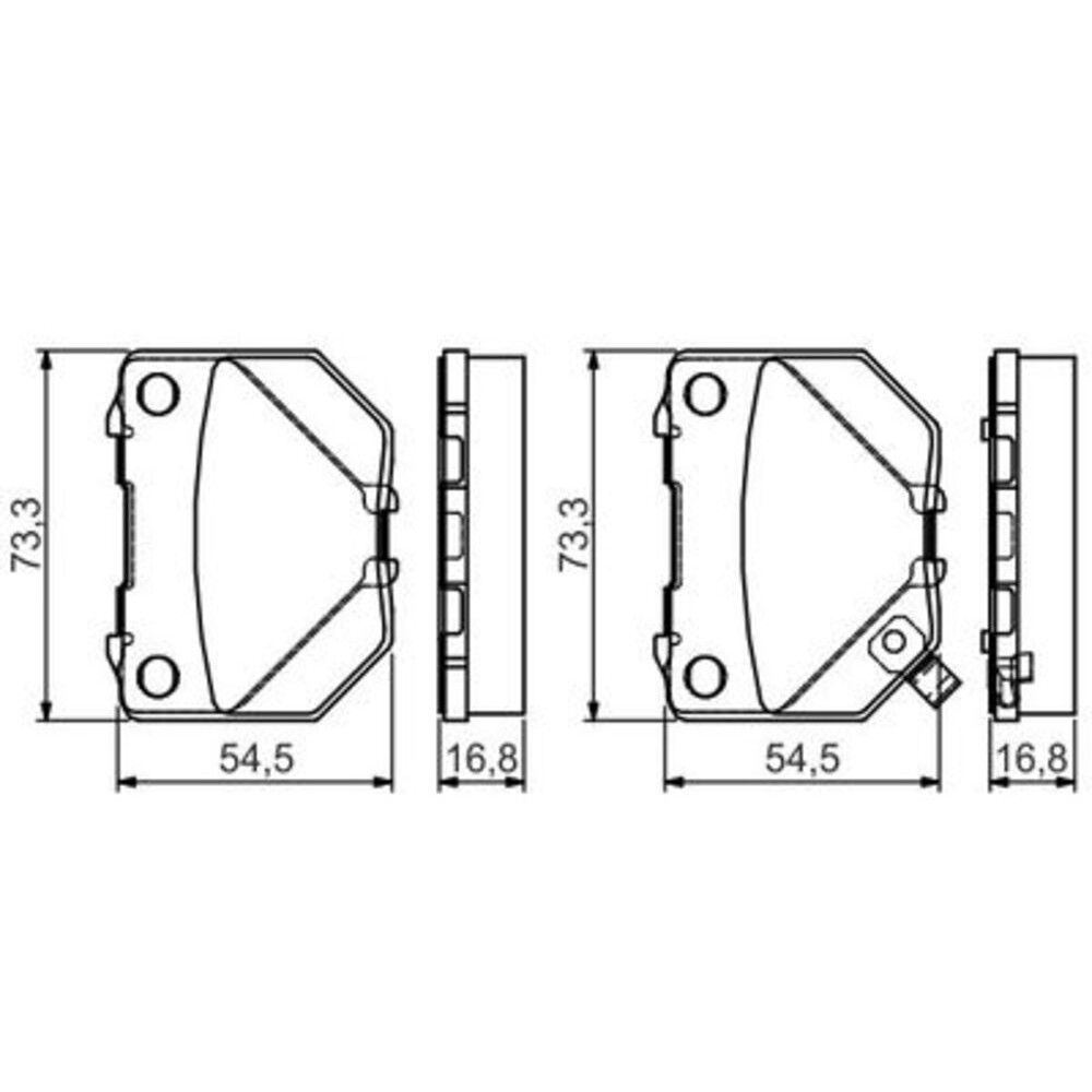 Image for Bosch Brake lining BP2142