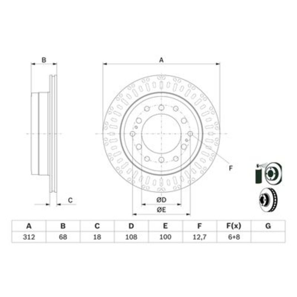 Image for Bosch Brake disc BD2752