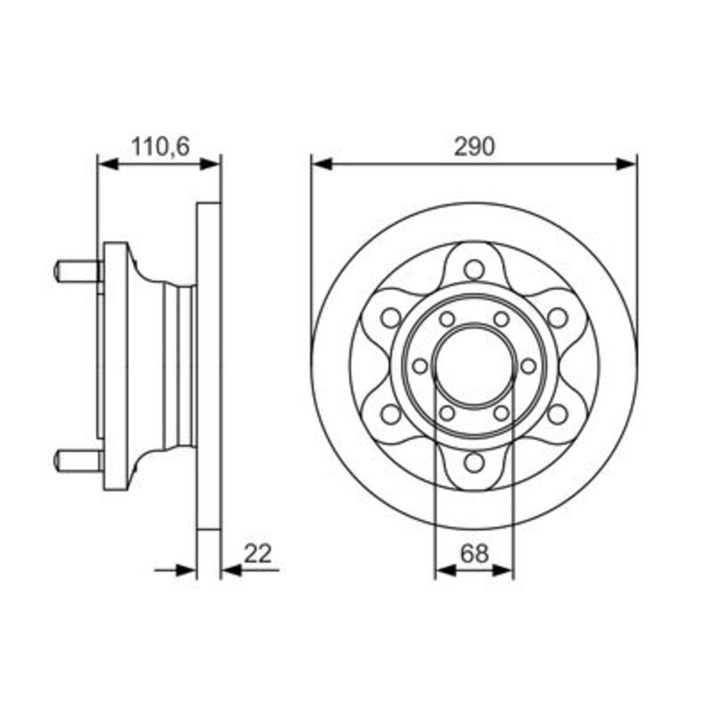 Image for Bosch Brake disc BD1980