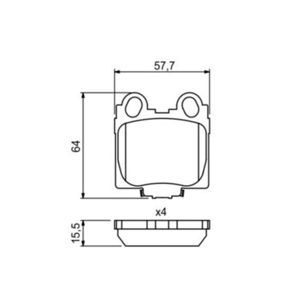 Image for Bosch Brake lining BP1166