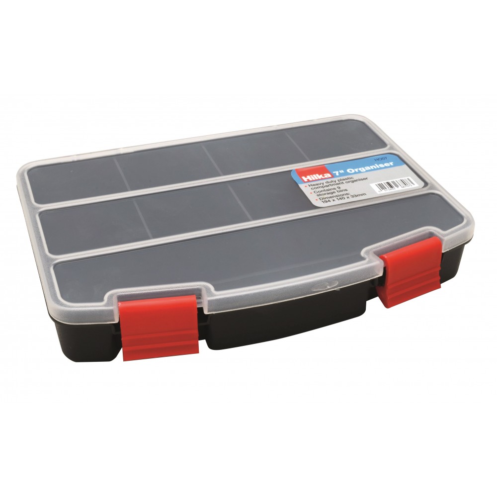 Image for Hilka Heavy Duty Plastic Compartment Organiser 7in