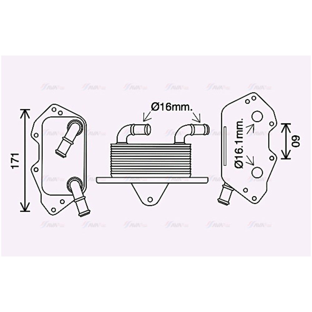 Image for AVA Cooling - Oil Cooler