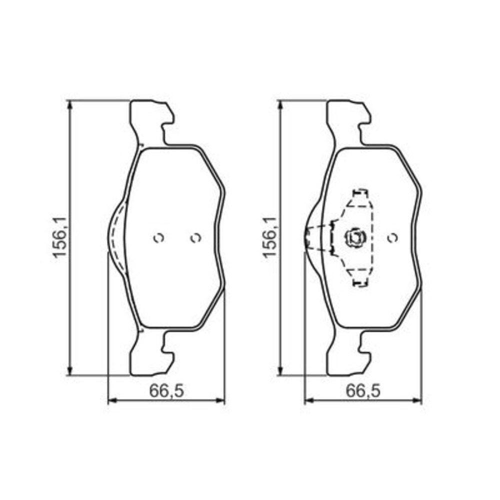 Image for Bosch Brake lining BP1269