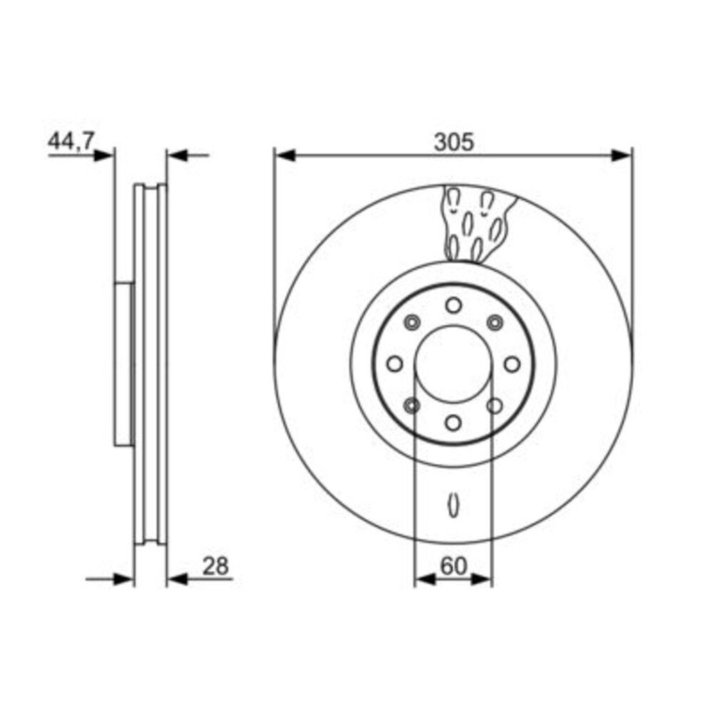 Image for Bosch Brake disc BD1381