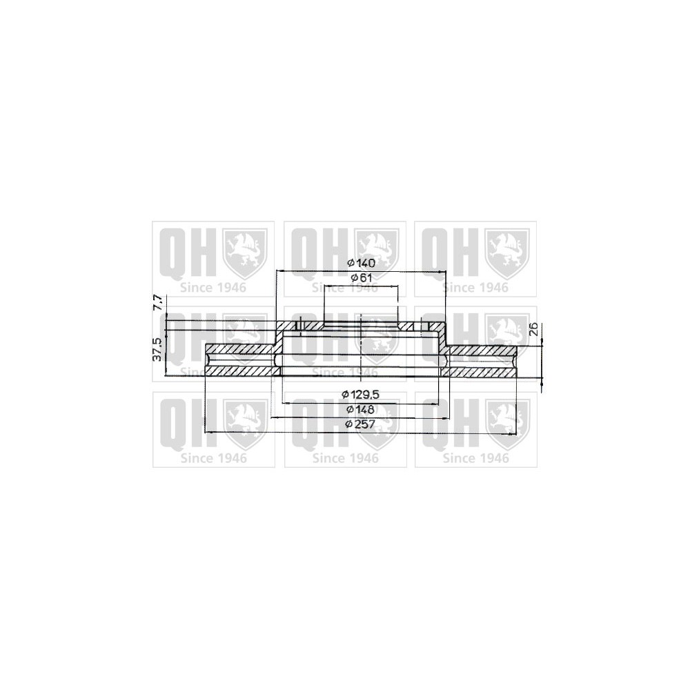 Image for QH BDC4618 Brake Disc