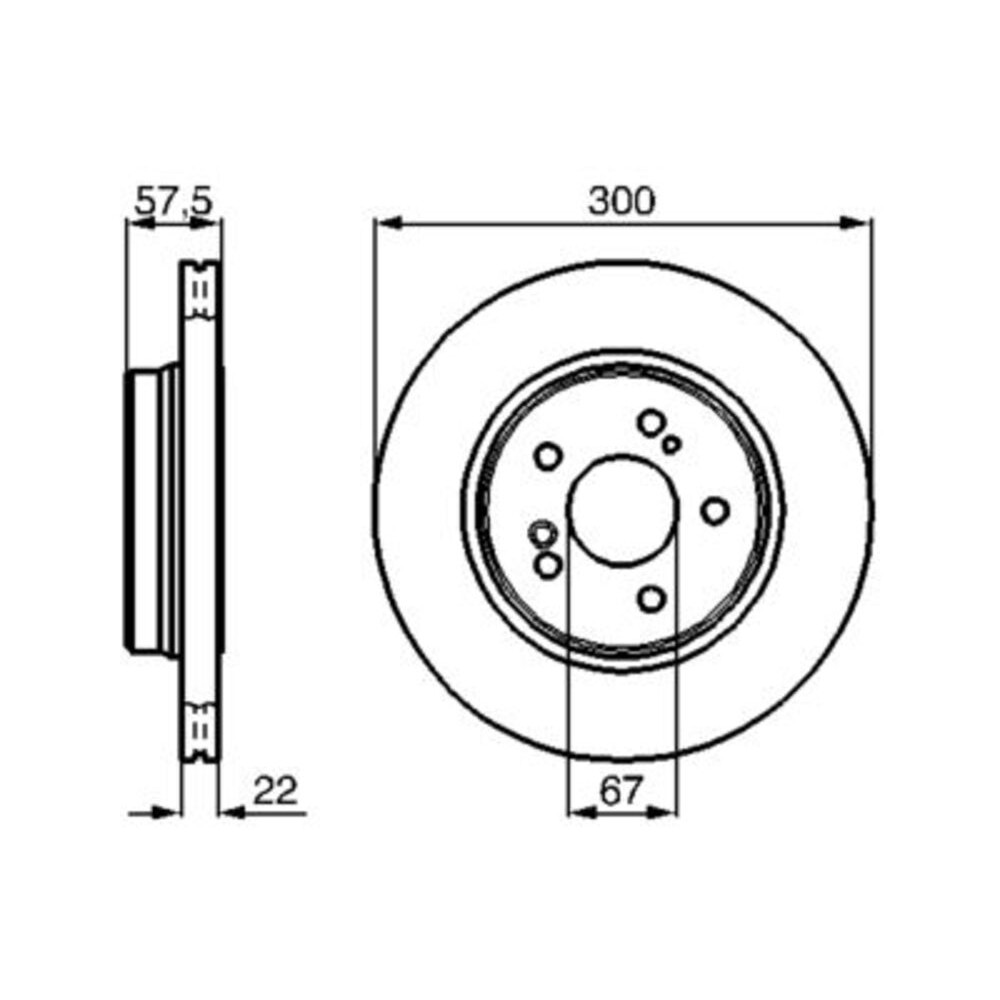 Image for Bosch Brake disc BD699