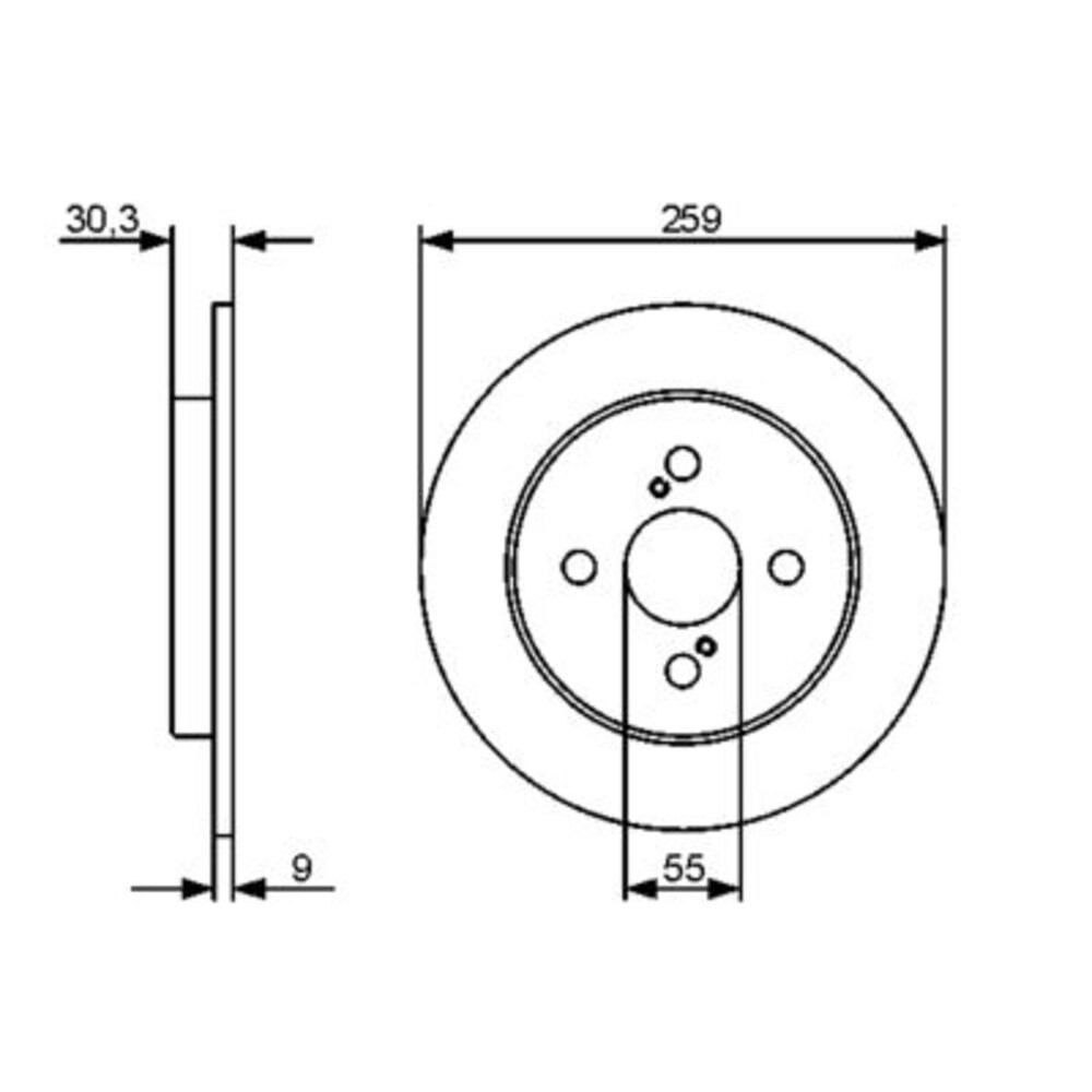 Image for Bosch Brake disc BD1258