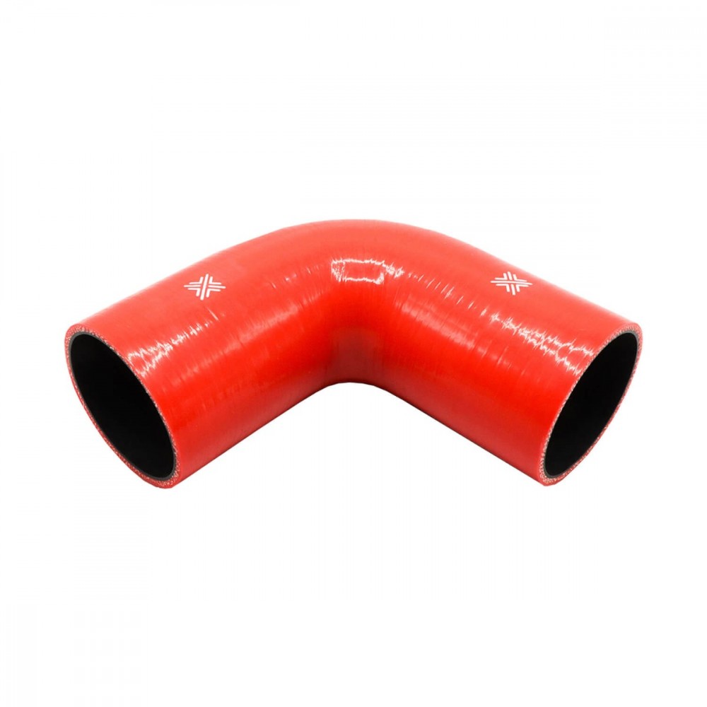 Image for Pipercross Performance Silicone HoseRed 90Â° 76mm bore  152mm