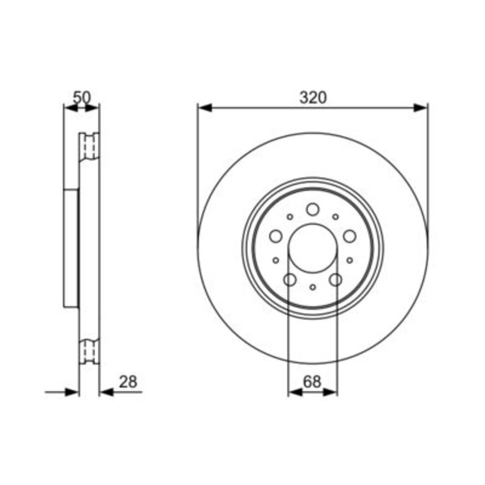 Image for Bosch Brake disc BD1224