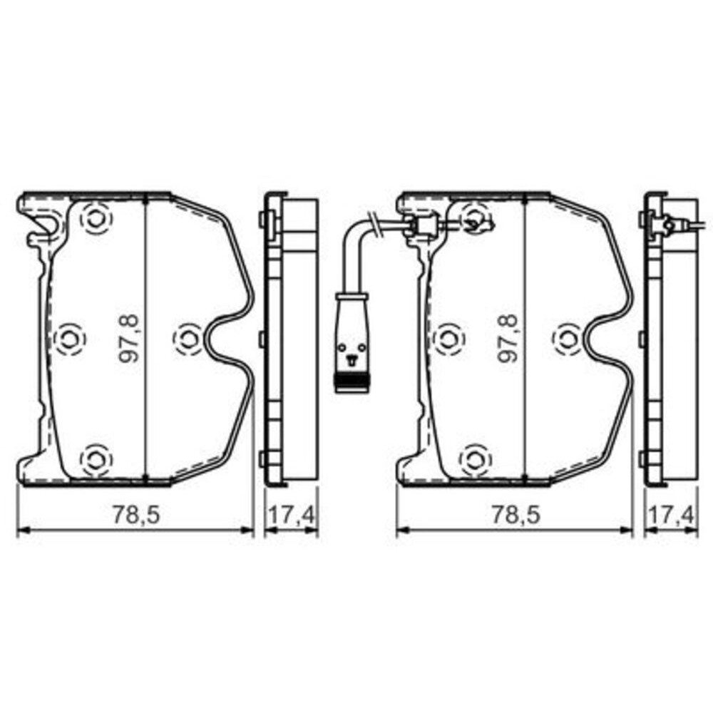 Image for Bosch Brake lining BP1272