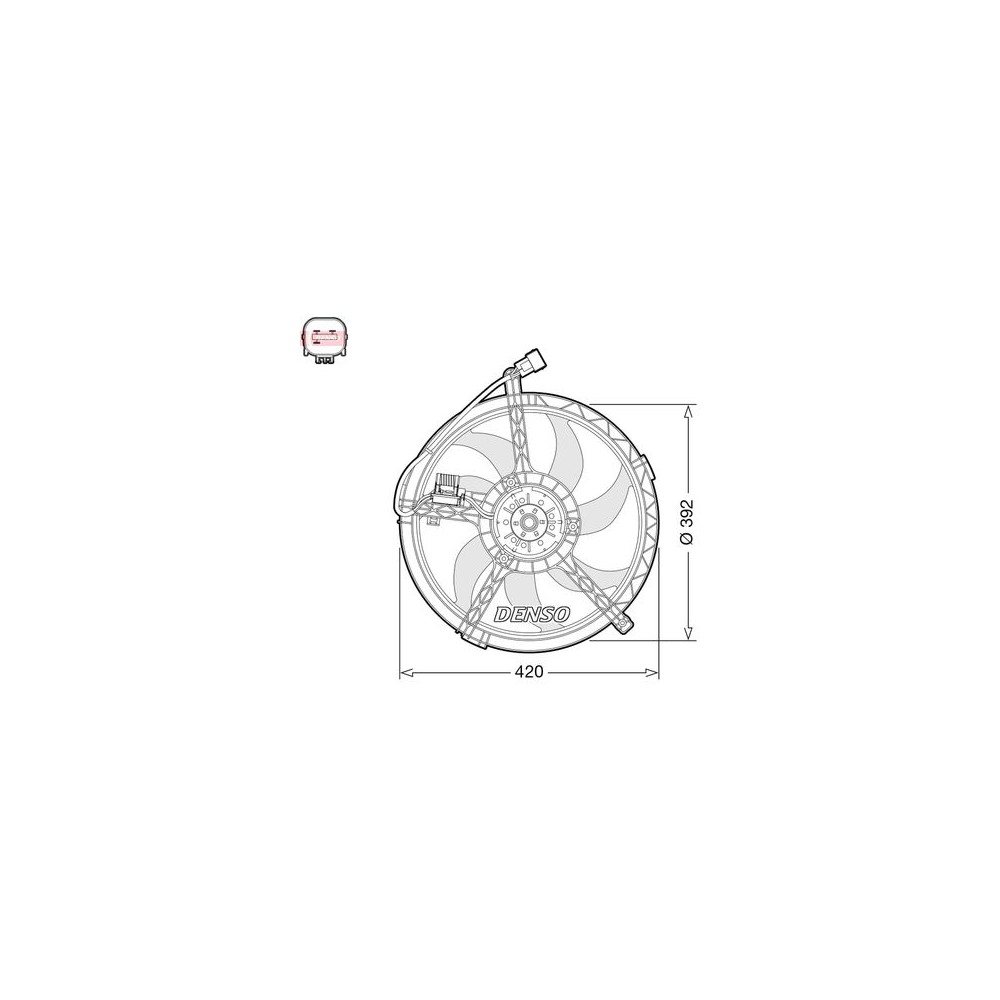 Image for Denso Cooling Fan DER05009