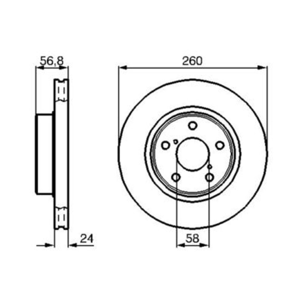 Image for Bosch Brake disc BD238