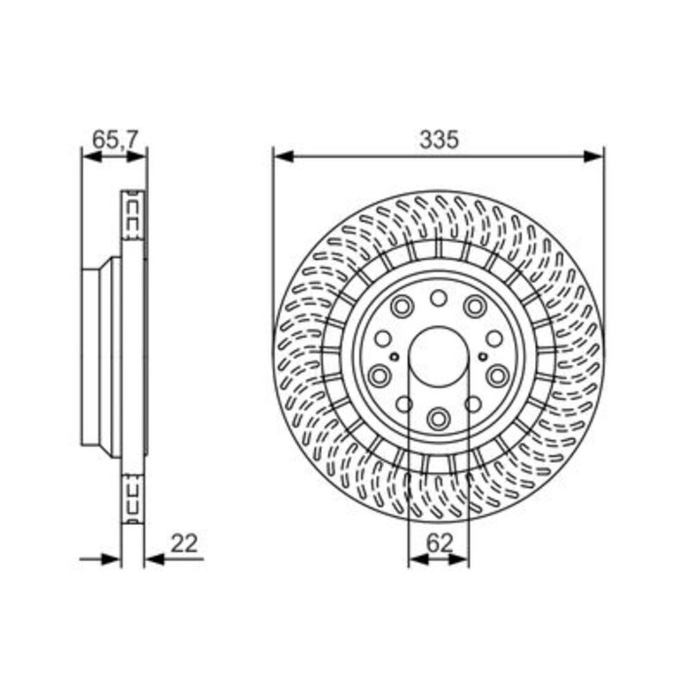 Image for Bosch Brake disc BD1834