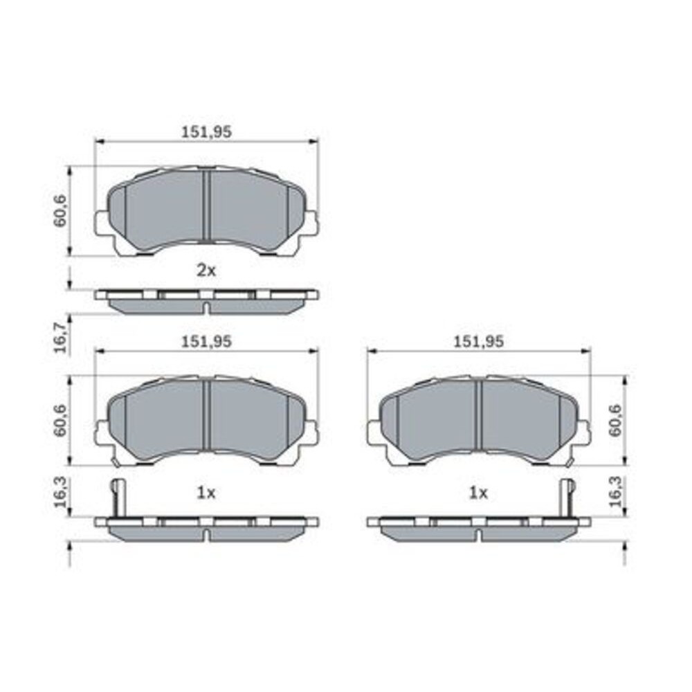 Image for Bosch Brake lining BP2534