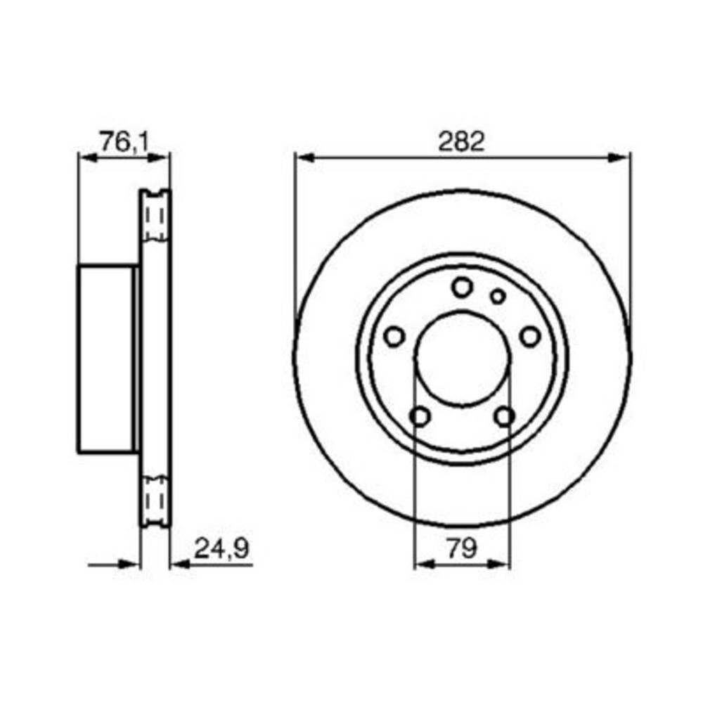 Image for Bosch Brake disc BD172