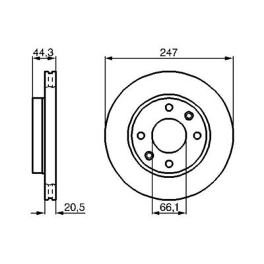 Image for Bosch Brake disc BD168